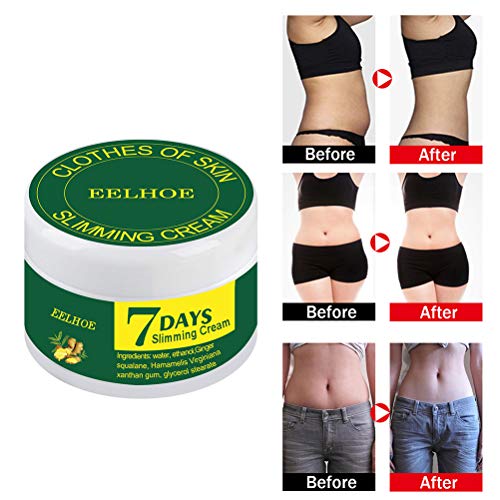 Crema adelgazante de jengibre anticelulítico para todo el cuerpo, para adelgazar, quemar grasa para adelgazar el abdomen, crema de masaje para cintura brazos muslos vientre para mujeres y hombres