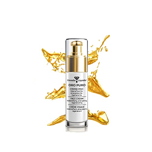 Crema Facial Para Pieles Maduras Efecto Lifting Inmediato - Con Oro Coloidal, Acido Hialuronico Antienvejecimiento, Betaína Y Agua De Rosa De Damasco 30Ml Made In Italy