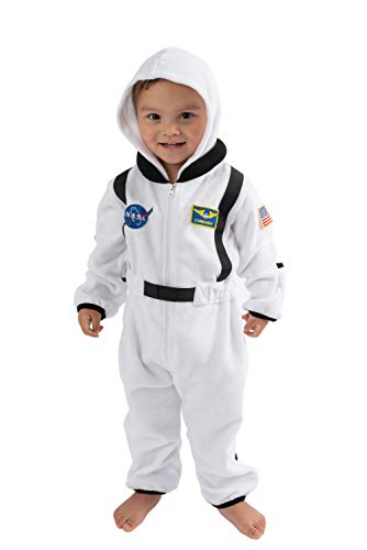 Cuddle Club Mono Polar Bebé para Recién Nacidos a Niños 4 Años - Pijamas Infantiles Chaqueta de Invierno Abrigo Polar Niño Mono de Niños - AstronautWhite12-18m