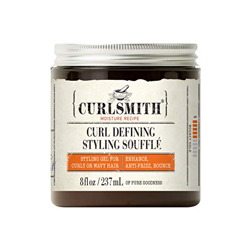 Curlsmith Curl Defining Styling Soufflé - Gel natural para cabello ondulado, rizado y rizado (227 g)