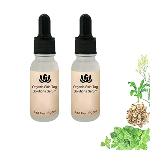 CVFR Organic Skin Tag Solutions Serum, Mole Corrector Skin Tag Remover, Organic Skin Spot Purifying Serum, All Natural Tags Free Mole & Tag Removal (2PCS)