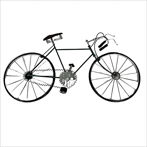Decoración de pared con bicicletas de metal vintage. Para hombres, mujeres y niños, amantes del ciclismo y del Tour de Francia. Regalo ciclista para cumpleaños, jubilación, Navidad W 60 X H 33 Cm