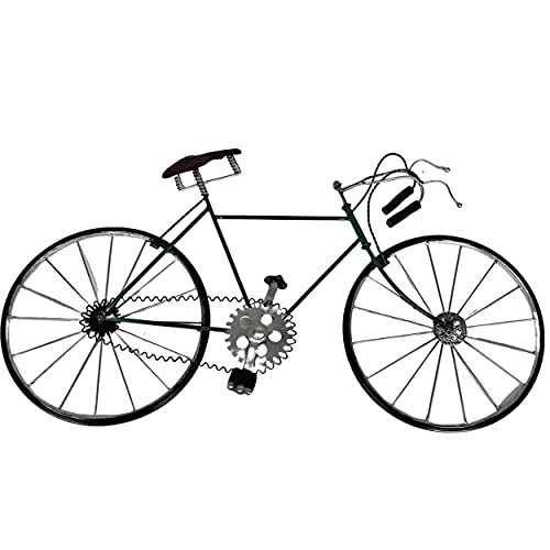 Decoración de pared con bicicletas de metal vintage. Para hombres, mujeres y niños, amantes del ciclismo y del Tour de Francia. Regalo ciclista para cumpleaños, jubilación, Navidad W 60 X H 33 Cm