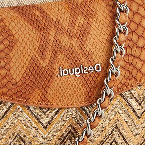 Desigual Fabric Across Body Bag, Mujer, marrón, U
