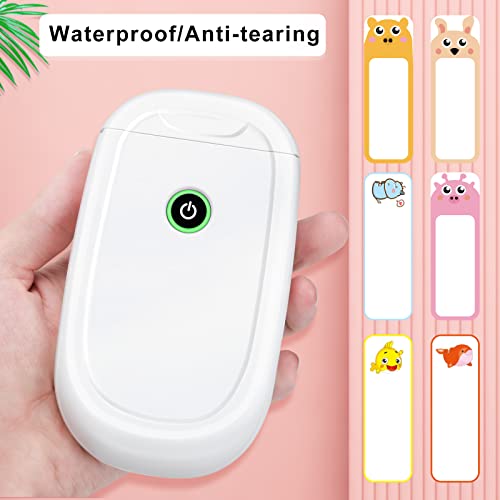Dispositivo de etiquetado Bluetooth, autoadhesivo, compatible con impresora de etiquetas térmicas portátil, mini etiquetadora, impresora de etiquetas para casa, oficina, fecha, nombre