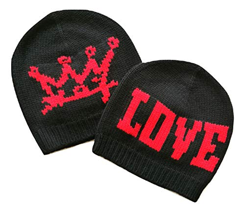 Dolce & Gabbana - Gorro de cachemira negro con corona FX284T