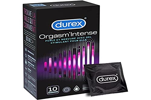 DUREX Préservatifs Orgasm'Intense - Boîte de 10