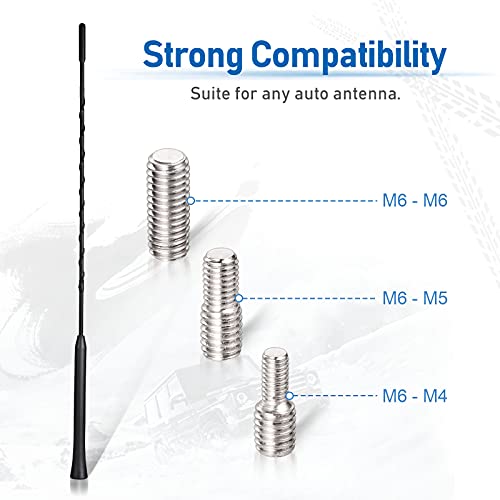 Eightwood ®Antena Coche FM Dab Antena Radio Coche Techo Antena Coche 40cm Antena Coche Universal Antena de Coche Repuesto con Fuerte Función de Recepción FM/Dab