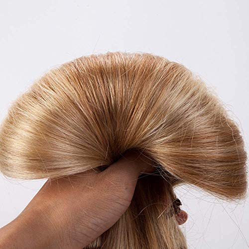 Elailite Extensiones de Clip de Pelo Natural Balayage 100% Remy Cabello Humano 8 Piezas Gruesas Doble Volumen 25cm (110g) #18P613 Ash Rubio/Rubio Muy Claro