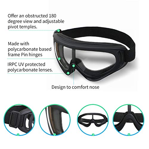 ENJOHOS Gafas de Protección Anti-Salpicaduras Amplio Campo de Visión