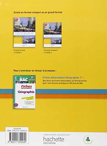 EsaBAC. Geographie 1res ES/L/S . Per le Scuole superiori. Con espansione online (Géographie (Husken))