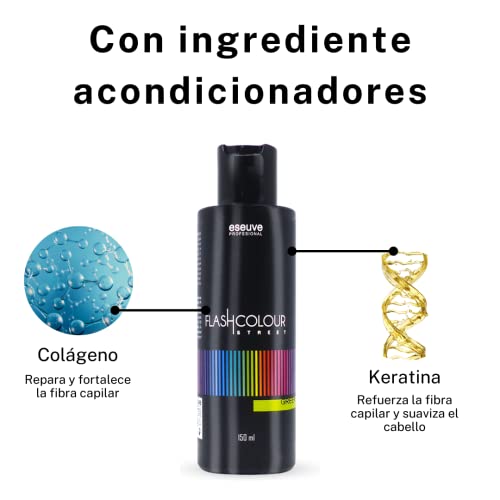 Eseuve Profesional Mascarilla De Pelo Flash Colour Street . Sin Amoniaco. ., Gris Oscuro, 150 Mililitro