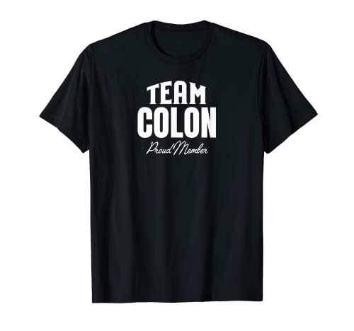 Familia de Colon Miembro Orgulloso de Matching Team Colon Camiseta