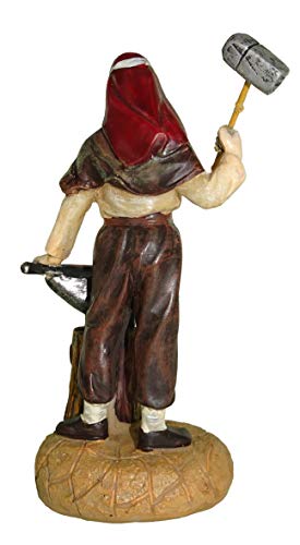 Ferrari & Arrighetti Figuras Belén: Herrero Trabajando colección Martino Landi para Pesebre de 12 cm