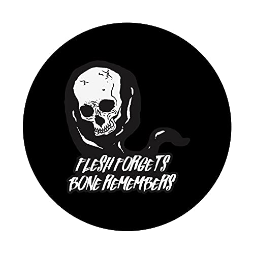 Flesh Forgets Bone Remember Happy Halloween Shirt For Women PopSockets PopGrip Intercambiable