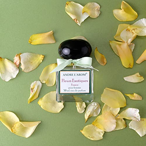 FLEURS EXOTIQUES - Andre L’Arom - Eau de Parfum para mujer 50 ml - Floral, afrutado - Fabricado en Francia - Producto de Grasse