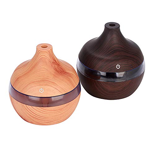 Flytise Aromaterapia de aceites Esenciales,300 ml difusor de Aroma humidificador de Aire USB Tipo de Agua Mini máquina de aromaterapia de Aceite Esencial de Silencio para Oficina en casa