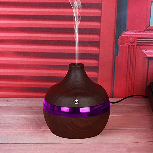 Flytise Aromaterapia de aceites Esenciales,300 ml difusor de Aroma humidificador de Aire USB Tipo de Agua Mini máquina de aromaterapia de Aceite Esencial de Silencio para Oficina en casa