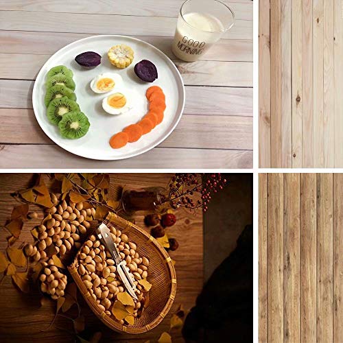 Fondo de madera vintage 2 en 1 para fotografía de madera, para alimentos, pasteles y productos pequeños, accesorios de fotos con patrón de doble cara, DP29, 40 x 88 cm