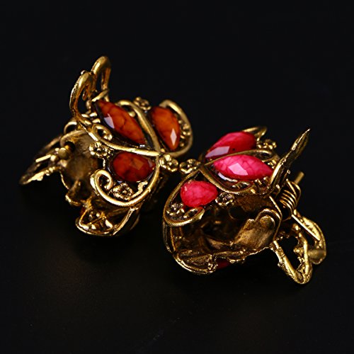 Frcolor 12 unids Crystal Claws Hair Pin Mini Pinza de Pelo Abrazadera Nupcial de La Boda Headwear