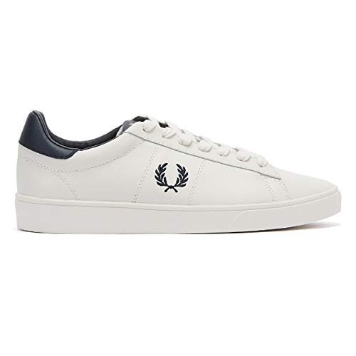 Fred Perry Spencer Leather Zapatillas De Porcelana/Azul Marino para Hombre-UK 7 / EU 41