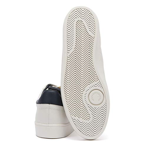 Fred Perry Spencer Leather Zapatillas De Porcelana/Azul Marino para Hombre-UK 7 / EU 41