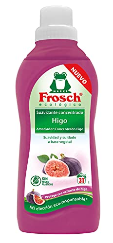 Frosch - Suavizante Concentrado Liquido para Lavadora con Extracto de Higo, Apto para Ropa Blanca y de Color, Pieles Sensibles y Atópicas, Producto Hipoalergénico y Ecológico