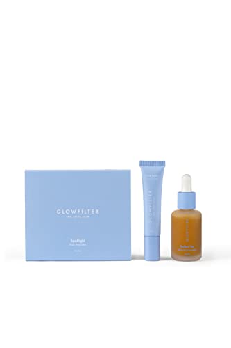 G Glowfilter Tag Your Skin - Get Wedding Ready (Perfect Tan + Spotlight + Click Balm) | Autobronceador Concentrado Ampollas Flash Bálsamo Labial - Uso Diario Ideal para Todo Tipo de Pieles Vegano