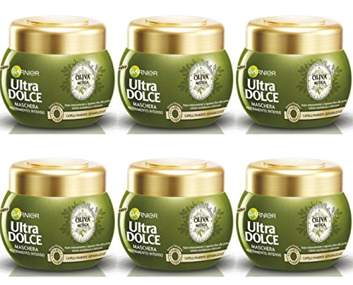 Garnier Ultra Dolce Oliva Mitica Mascarilla para el cabello nutrición intensa (6 unidades)