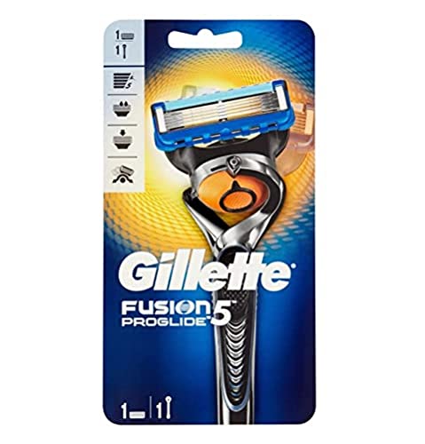 Gillette Fusion ProGlide FlexBall - Maquinilla de afeitar para hombre, 1 cabezal con 5 hojas, color negro