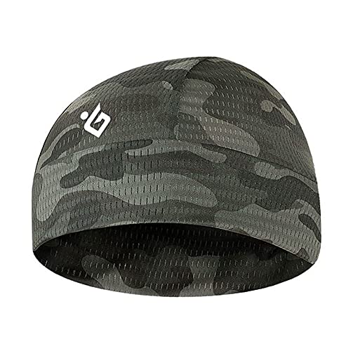 Gorra de enfriamiento Transpirable Absorbe el Sudor Ciclismo Gorra para Correr Gorra Inodoro y Absorbente del Sudor Absorbe el Sudor sin decoloración-Green Camouflage-One Size