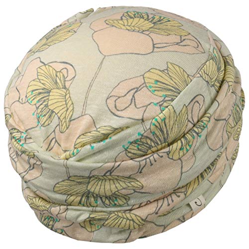 Gorro Lotus Primavera/Verano con bambú para Mujeres en Tratamiento de quimioterapia (Lino estampeado Floreado)