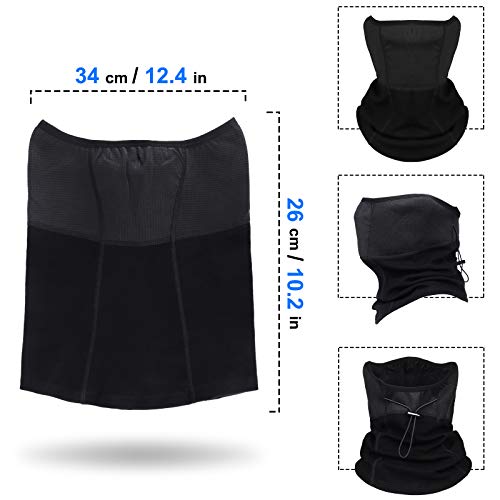 HASAGEI Bufanda para hombre y mujer, braga de cuello, pasamontañas, pasamontañas, pañuelo multifunción, ajustable, para esquí, motocicleta, bicicleta, correr, deportes al aire libre