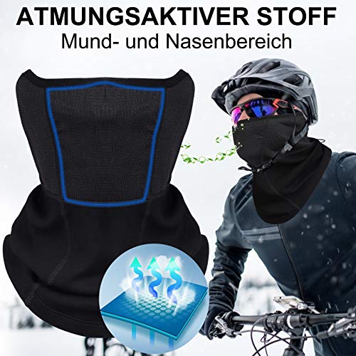 HASAGEI Bufanda para hombre y mujer, braga de cuello, pasamontañas, pasamontañas, pañuelo multifunción, ajustable, para esquí, motocicleta, bicicleta, correr, deportes al aire libre