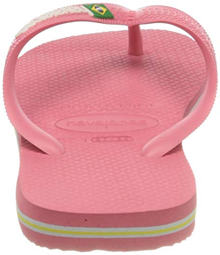 Havaianas Brasil Logo, Chanclas, para Unisex adulto, Porcelana Rosa, 39/40 EU