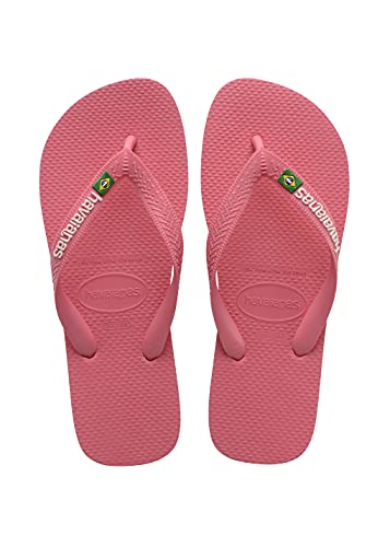 Havaianas Brasil Logo, Chanclas, para Unisex adulto, Porcelana Rosa, 39/40 EU