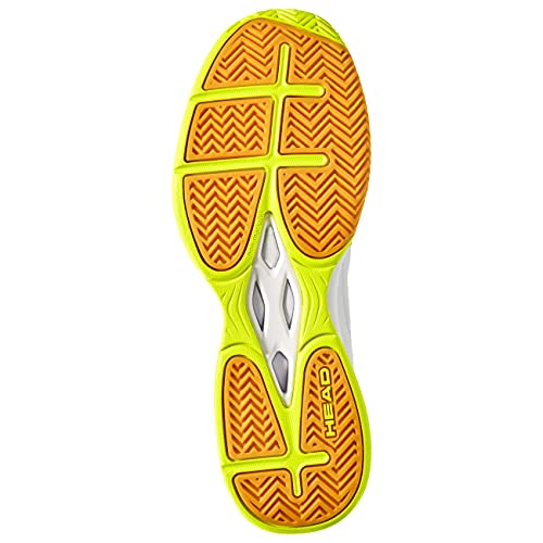 HEAD Grid, Zapatillas para Squash Unisex Adulto, Amarillo y Blanco, 42 EU