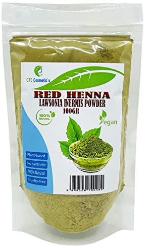 Henna, polvo de lawsonia inermis - 100 gr - HENNA ROJA