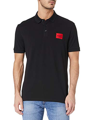 HUGO Dereso212 Polohemd, Black1, L para Hombre