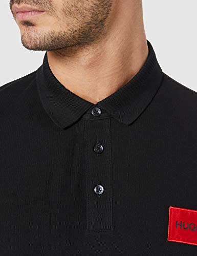 HUGO Dereso212 Polohemd, Black1, L para Hombre