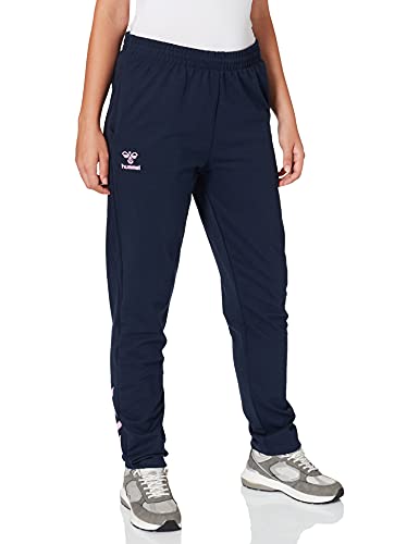 hummel hmlACTION Cotton Pants Woman Pantalones de chándal, Black Iris/Orchid, Medium para Mujer