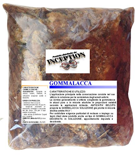 Inception Pro Infinite 1Kg de Goma Laca - Resina Natural - Ámbar desconchado en Escamas - Vegetal
