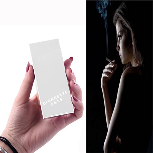Itian Cigarrillos Caso - Caso de Aluminio, Pitillera Mujer Color Puro Caja Cigarrillos Cigarrera para Muchacha Muy Bonito