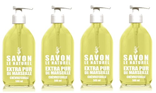 Jabón natural para el Marsella 500ml Pur Madreselva - Conjunto de 4