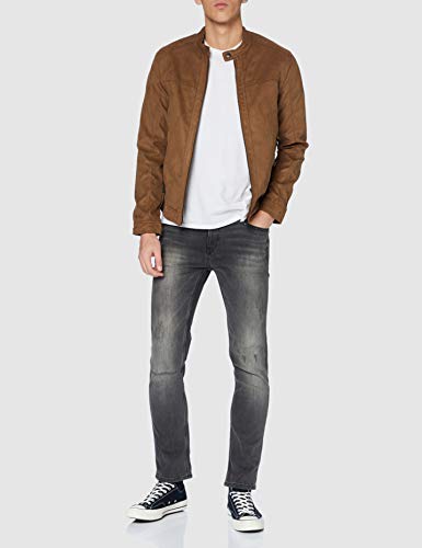 Jack & Jones Jjewarner Noos Chaqueta de Piel sintética, coñac, L para Hombre