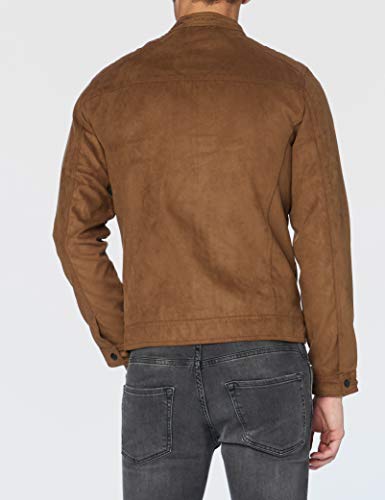 Jack & Jones Jjewarner Noos Chaqueta de Piel sintética, coñac, L para Hombre