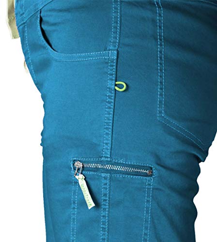 Jeanstrack Pantalón Escalada-Trekking Senia BR Cortos para Senderismo, Deep Blue, L Mujer