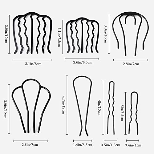 Juego De 5 Pasador De Pelo De Metal Peine Para Novia Peine Del Pelo De La Boda Hair Comb Tocados De Novia Accesorios Horquilla Para El Pelo Hair Clip Para Mujer, Niña, Día De San Valentín, Bodas