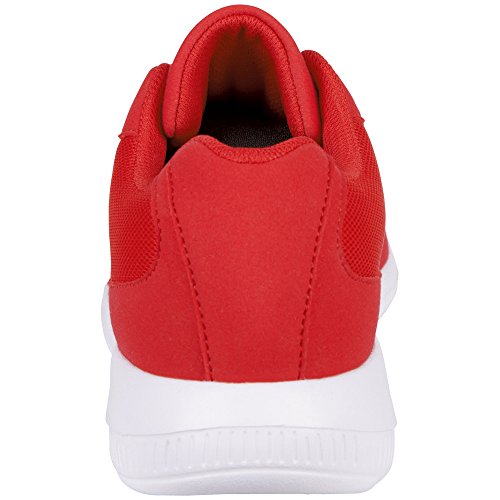Kappa Apollo, Zapatillas Unisex Adulto, Rojo (Red/White), 37 EU