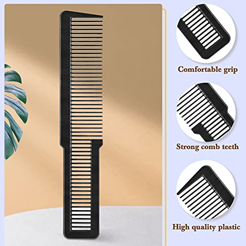 Kit de 3 Peines de Peinado de Peluquero Peine de Corte de Podadora Peine de Dientes Anchos Negros Peine Desenredante para Estilistas y Barberos, Artículos de Peluquería y Hogar